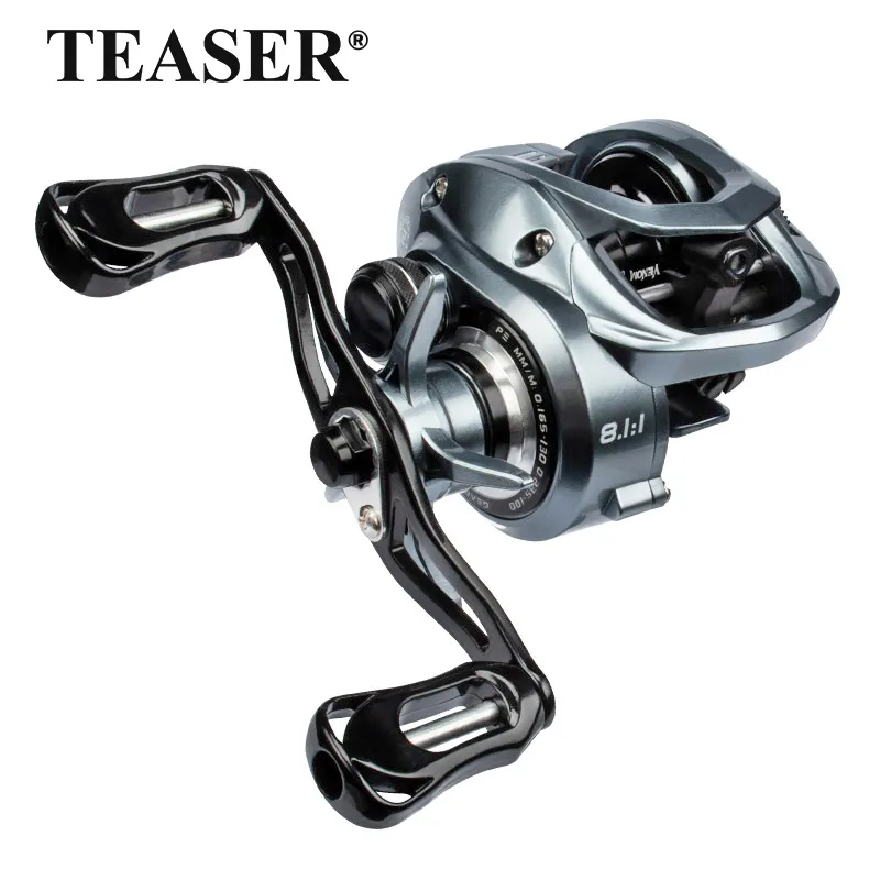 2023 VENOM PLUS 8.1:1 8kg Bait casting Angel rolle Casting Salzwasser Angel rollen Casting Reel 10 1BB Drag Versand bereit