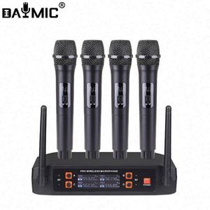 Micrófono Inalámbrico VHF de Mano AOSHEN de 4 Canales para Karaoke y Canto en Casa - Product Image 3