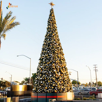 Sapins de Noël artificiels géants de haute qualité pour extérieur, avec structure métallique, de 3 à 50 mètres, prix usine, décoration personnalisée.