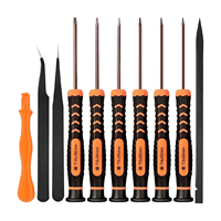 10 en 1 jeu de tournevis de précision ordinateur Pc téléphone réparation Fix Kit d'outils de réparation magnétique tournevis de précision magnétiques