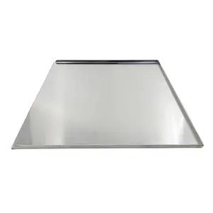 Custom Made 3-sided Aluminium Baking Tray Bread Cake Cookie Biscuit Baking Sheet Pan Bakery Oven Pan