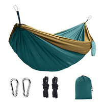 Hamac de camping extérieur en tissu nylon imperméable et résistant aux déchirures, pour 1 à 2 personnes