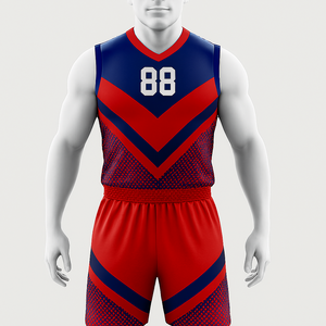 Vente en gros de vêtements de basket-ball ensemble d'uniformes avec tissu respirant tailles personnalisées pour la compétition de jeu d'entraînement - Product Image 3