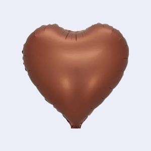 Ballon en aluminium en forme de cœur pour fête, 18 pouces, couleur chocolat, décoration de mariage - Product Image 3