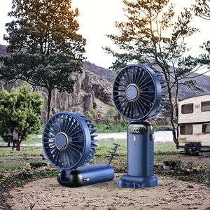 Ventiladores de Mano Eléctricos Portátiles Mini con Pantalla LED, Logotipo Personalizado, 1200mAh, 6 Velocidades, Viento Fuerte, Plegables, Recargables, para Uso Doméstico y en el Automóvil - Product Image 3