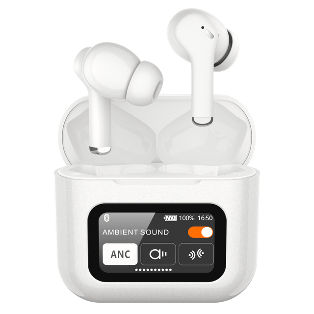 New Arrival X3 Touch Screen Smart Display ANC+ENC Noise Cancelling Local Storage 512M bluetooth Earbuds Tws Wireless Earphones