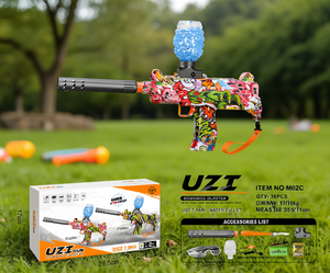 Pistolet à eau électrique Uzi M02C en plastique, jouet à balles d'eau pour enfants, jeux en plein air - Product Image 2