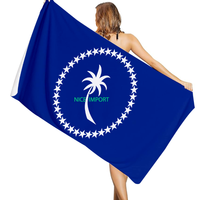Serviette de plage à séchage rapide avec drapeau des Bermudes, pour salle de bain, piscine, camping, voyage, natation, pique-nique, sport, décoration, cadeaux