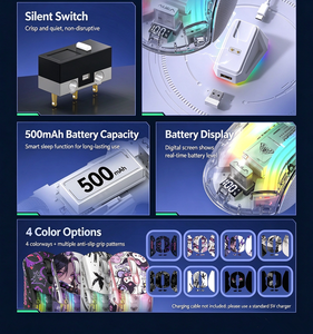 <span class=keywords><strong>Mouse</strong></span> Wireless S630 per E-sports, Terza Generazione, Luminoso e Trasparente, Silenzioso, per Notebook <span class=keywords><strong>con</strong></span> Base di Ricarica - Product Image 4