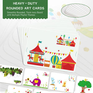 Set di Giocattoli per Dipingere con le Dita per Bambini, 12 Colori, Album con Carte per Pittura a Puntini, Versione Inglese - Product Image 4