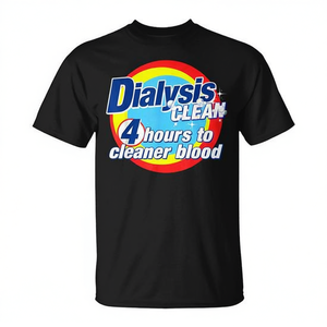 Camiseta para Diálisis Clean: 4 Horas para un Sangre Más Limpia - Ropa para Pacientes de Diálisis - Product Image 3