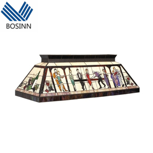 Kính màu mô hình Mặt dây chuyền Đèn <span class=keywords><strong>Tiffany</strong></span> hồ bơi bảng đèn chùm Baroque nghệ thuật trang trí billiard Tifany treo đèn - Product Image 1