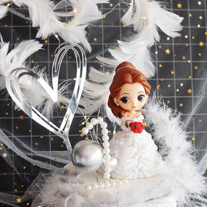 Оптовая продажа, товары для украшения тортов, Свадебное Сердце, перо для Дня Святого Валентина, День матери, Рождество, с днем рождения, торт, топперы - Product Image 6