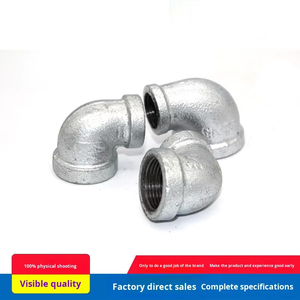 प्रत्यक्ष आपूर्ति मध्यम दबाव 90 डिग्री गर्म-डुबकी गैल्वेनाइज्ड मललेबल आयरन नलसाजी कोहनी 1.0 इंच 1/2 इंच - Product Image 4
