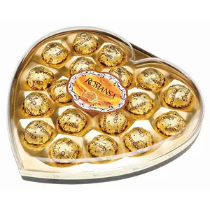 Mais quente no mercado do Oriente Médio Chocolate Wafer Ball Amendoim Composto Semelhante ao Ferrero Rocher 42PCS Box Premium Dealer