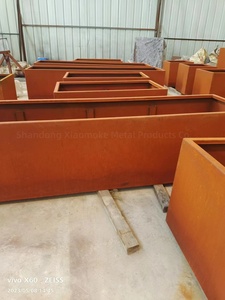 Grands jardinières rectangulaires à l'extérieur jardinières en métal de jardin bon marché parc grands pots de plantes à vendre - Product Image 4