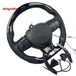 Lexus IS GS ES GX RX изготовленный на заказ Фиолетовый кованый из углеродного волокна светодиодный руль и рычаги переключения передач модель GS350 - Product Image 2