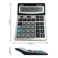 Calculatrice de bureau KT-916 16 chiffres grand écran LCD tactile confortable double puissance tablettes papeterie de bureau pour les écoliers