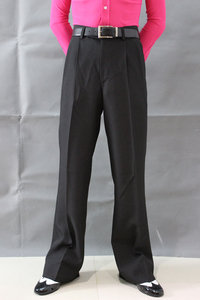 Traje de baile latino de salón para hombre, camisa y pantalones de entrenamiento elásticos transpirables para fiesta de actuación de <span class=keywords><strong>Salsa</strong></span> - Product Image 6