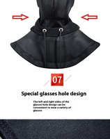 Cagoule tactique d'hiver en polaire pour casque de sécurité, protection coupe-vent pour le cou, idéale pour les chantiers de construction - Référence 128