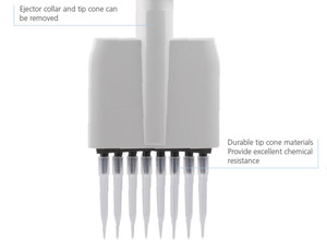 Haiiju ปิเปตเครื่องจักรกลพลาสติกปรับปริมาตรได้หลายช่อง8และ12ช่อง - Product Image 5