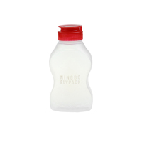 Bouteille de miel de qualité alimentaire Squeeze 220ml de 7oz PP avec bouchons rabattables étanches