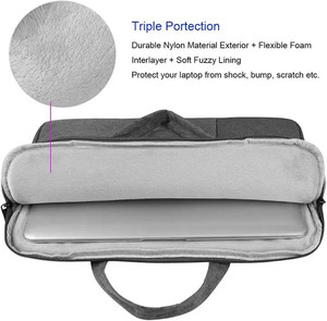 กระเป๋าใส่แล็ปท็อปหนัง KD1948 กันน้ำ ป้องกันการกระแทก พร้อมหูหิ้ว สำหรับ Stream 14 สำหรับ <span class=keywords><strong>Chromebook</strong></span> S330 <span class=keywords><strong>Asus</strong></span> - Product Image 4