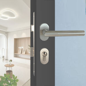 मजबूत संकीर्ण फ्रेम स्टेनलेस स्टील 304 दरवाजा लॉक - Product Image 2