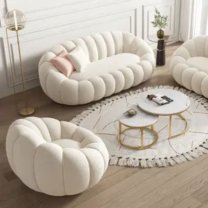 Sinofur Pumpkin Accent Swivel Lazy Lounge Set