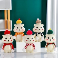 Bouteilles personnalisées de 400 à 500 ml en PET pour boissons froides, thé boba, jus, café, avec bouchon en aluminium – Motif sapin de Noël