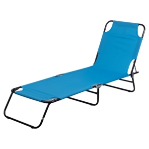 Lettino Prendisole da Spiaggia PORTOFINO FLUO in Acciaio/Polietilene, Set da 4 Pezzi - Product Image 2