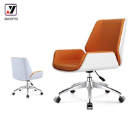 Chaise de bureau exécutive moderne en cuir PU, confortable, ergonomique, réglable en hauteur, pivotante, avec mécanisme de levage de type avion, pour hôpital