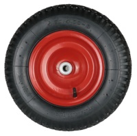 Roues pneumatiques HL 4.00-8 de haute qualité 2PR, roues de chariot lourd de 16 pouces, roues de brouette robustes 400/8, nouveau caoutchouc