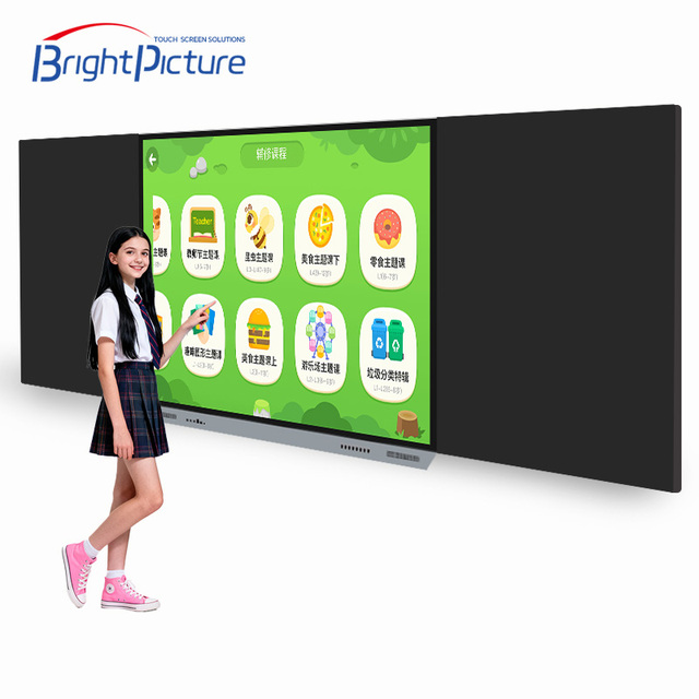 Digital LED Intelligent Interactive Smart Nano Blackboard 75 Inch 4K 20-Point Touch Screen Android & Windows Whiteboard