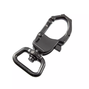 Clipon AK212T-L-025-BNK, crochet pivotant à verrouillage automatique en métal, brevet US/UE, haute résistance, adapté aux produits d'extérieur, collier pour animaux de compagnie - Product Image 1