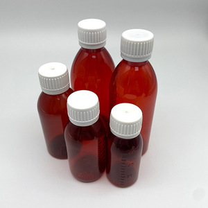 Nuevas Botellas Ovaladas de Plástico PET Vacías de Color Ámbar Personalizado para Medicamentos Líquidos Orales, Impresión Serigráfica para Champú y Loción - Product Image 3