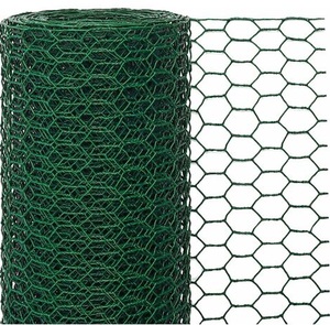 Nhà Máy 1.5M Chiều Rộng <span class=keywords><strong>3</strong></span>/4 ''Lục Giác Sắt Gà Dây Lưới Nhúng Nóng Mạ Kẽm PVC Tráng Bền Uốn Dịch Vụ Cho Gia Cầm - Product Image 1