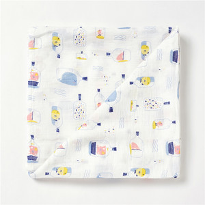 Coperte Swaddle in Mussola per Neonati 120x120cm, Coperta per Bambini in Cotone e Bambù - Product Image 1