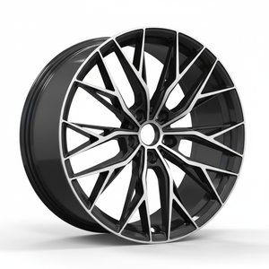 Rines de aleación con patrón intrincado de telaraña, cara pulida y concava para autos deportivos de lujo - Product Image 1