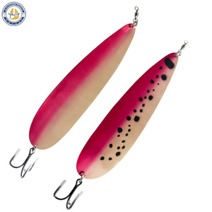 Señuelo de pesca tipo cuchara de 11 pulgadas, spinner metálico vibrante para lubina rayada, señuelo de pesca para pesca de fondo. - Product Image 2