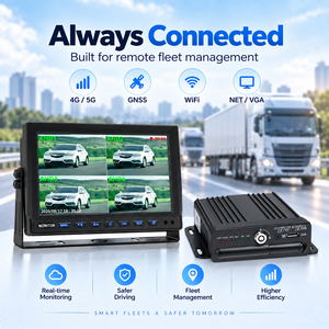 มินิ <span class=keywords><strong>MDVR</strong></span> OEM ODM 4CH AHD เครื่องบันทึกภาพเคลื่อนไหวบนยานพาหนะ ขนาด 128.7x128.7x40 มม. น้ำหนัก 0.5 กก. สำหรับรถตู้ รถโค้ช ใช้ในกลุ่มรถโดยสาร ขนาดกะทัดรัด พร้อม G-Sensor และพอร์ต RS232 I/O - Product Image 1