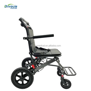 Nouveau produit, fauteuil roulant manuel pliable ultra-léger de haute qualité pour personnes handicapées et personnes âgées, pouvant être transporté en avion - Product Image 3