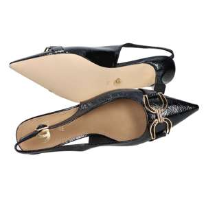 รองเท้าส้นสูง Gold & Gold Donna Slingback รุ่น GV129 สีดำ Nero ส้นสูง 6 ซม. ไซส์ 36 - Product Image 6