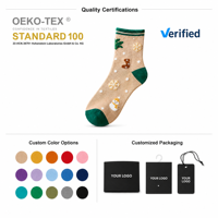 Chaussettes de Noël en coton chaud à motif personnalisé, fabricant en gros de chaussettes cadeaux de fêtes, respirantes, rembourrées en tissu éponge pour femme, hiver