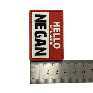 Patch Tattiche Personalizzate in PVC Morbido con <span class=keywords><strong>Nome</strong></span> 'My Name Is Negan' e Chiusura a Gancio - Product Image 6