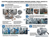 Moteur asynchrone monophasé ZD YS8012-0.75KW à montage sur pied avec protection anti-goutte pour pompe haute température