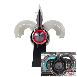 Ornamen model pesawat terbang dapat diputar cetak 3D standar meja kreatif lebih baik - Product Image 3