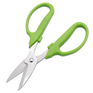 Tijeras de podar de acero al carbono con mangos verdes y punta recta, herramientas de jardinería para bonsái y jardinería - Product Image 2