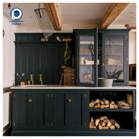 Armoire en bois massif Prima Popular, armoire en bois sur mesure résistante à l'usure pour solutions de décoration de cuisine haut de gamme