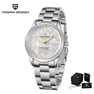 PAGANI DESIGN PD1734 นาฬิกาควอทซ์ผู้ชายรุ่นใหม่ ยี่ห้อดัง กระจกแซฟไฟร์เคลือบ AR กันน้ำ 100 เมตร นาฬิกาข้อมือสแตนเลสสำหรับผู้ชาย - Product Image 1